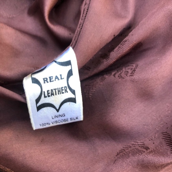 Vintage brown men’s leather jacket . - Picture 6 of 6